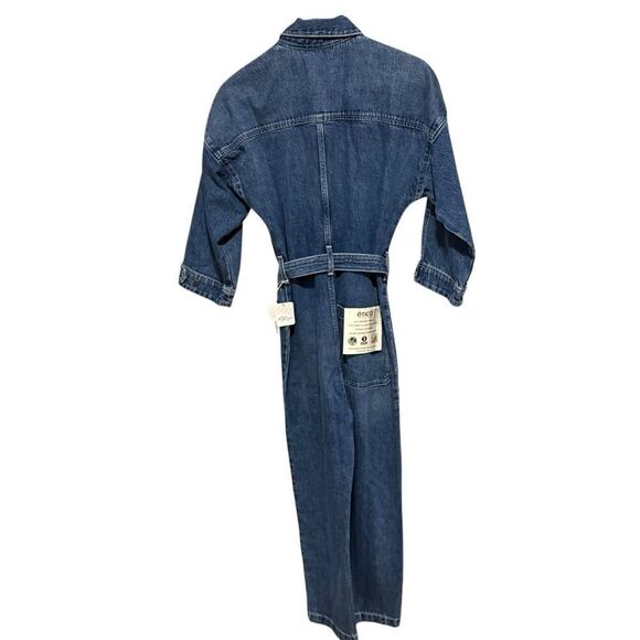 Revolve Free People Etica Zeta Zip Front Denim Jumpsuit - Picture 6 of 7